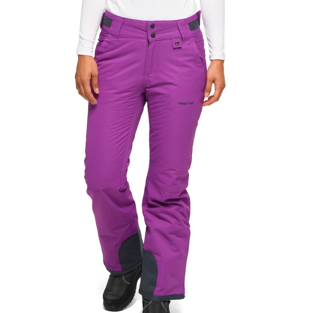 Arctix Snow Pants Womens L Purple Insulated Ski Cargo Pants Winter Outdoor 31x31